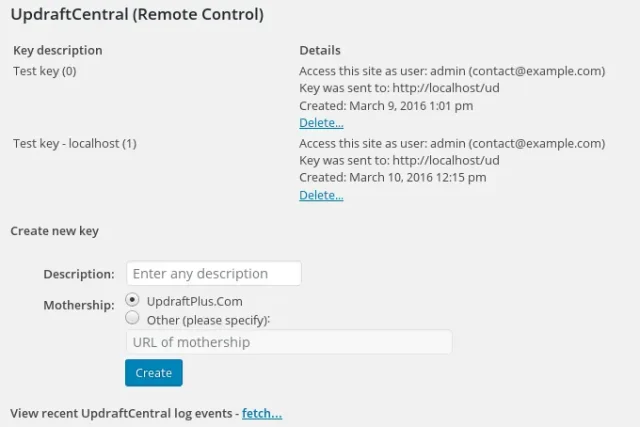 Click 'Fetch' button in the Remote Control Menu