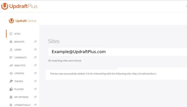 Child site added success alert