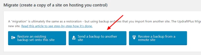 Sent backup for another