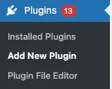 Adding a new plugin in WordPress